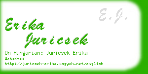 erika juricsek business card